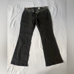 Levi’s Black Wash Straight Leg Jeans Size 32 Stretch Y2K